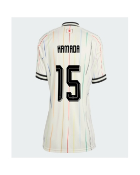 Billige Fotballdrakt Japan Daichi Kamada #15 Replika Bortedrakt Dame VM 2026 Kortermet Billige Fotballdrakt Japan Daichi Kamada #15 Replika Bortedrakt Dame VM 2026 Kortermet